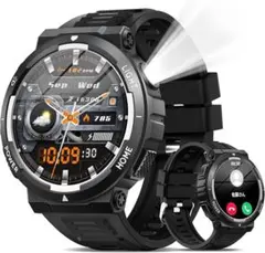 新品 スマートウォッチ 1.53インチAMOLEDタッチディスプレイ 軍用規格