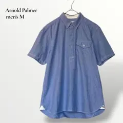 【美品】アーノルドパーマー／ダンガリーシャツ 半袖 ボタンダウンのサムネイル