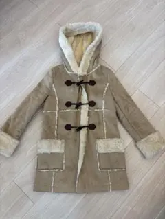 【美品】スナイデル　snidel ダッフルコート　ムートンフード付き　裏地