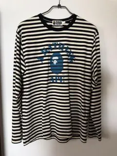 BAPE アベイシングエイプ ボーダー 長袖tシャツ ロンT 2XL - メルカリ