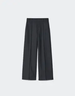 ユニクロ　ワイドパンツ　グレー　Sサイズ　レディー　ブラッシュドジャージーワイド