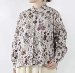 新品 ミズイロインドの定番 ヒラヒラお花のようなブラウス 涼しい 