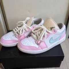 Nike Air Jordan 1 Low デニムピンク SE GS - メルカリ