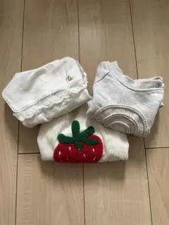 ロンパース ベビーブラウス 3枚セット
