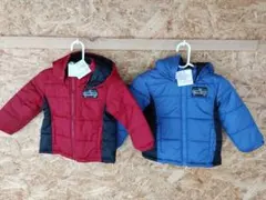 STRONG KIDS 中綿コート 110 100 青/黒　双子