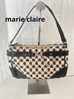 【marie claire】マリクレール　クローバー柄　ワンショルダーバッグ