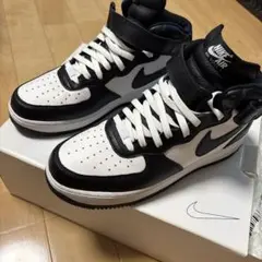 NIKE AIR FORCE 1 MID ブラック ホワイト BY YOU