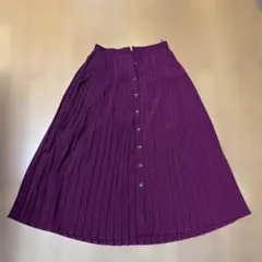 Riche glamour プリーツスカート M パープルのサムネイル
