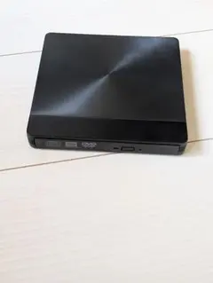 （美品）ポータブル外付けCD DVDバーナー 2イン1 ブラック　黒