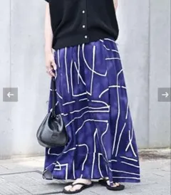 完売品　B.C STOCK 幾何プリントスカートsimplicite