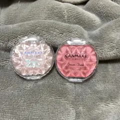 CANMAKE クリームチーク P01＆むにゅっとハイライター02