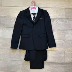 ショパン・男の子・黒フォーマルスーツ4点セット （140cm）