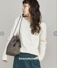 beauty&youth リブカットソー