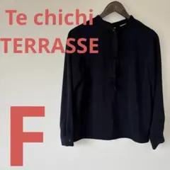 Te chichi TERRASSE テチチテラス 紺色 ブラウス