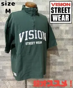 VISION STREET WEAR｜ヴィジョンストリートウェア　半袖ジップ　Mのサムネイル