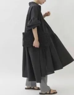 【美品】plage ティアードシャツ　ホワイト36