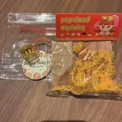 【新品未使用】Pupuland 揚げ物スクイーズ 韓国式唐揚げ鶏もも肉 2個入