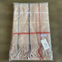 アーノルドパーマー　チェック柄マフラー ベージュ