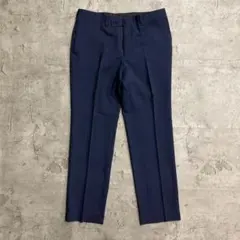 極美品コンフォートスーツパンツPLSTスティックパンツネイビー