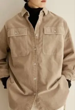 Healthy DENIMコーデュロイオーバーシャツ