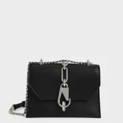 CHARLES&KEITHメタリックアクセント ターンロッククロスボディバッグ