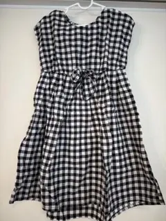 ノースリーブ チェック柄ワンピース 120