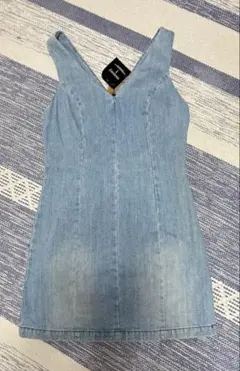 ❤︎moussy ミニデニムワンピース サイズ2 タグ付き 未使用❤︎