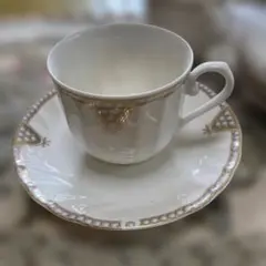 ティーカップ ソーサー ラスター彩 金彩 透かし彫り - メルカリ