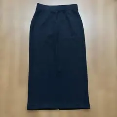 ユニクロ ドライスウェットナローロングスカート ブラック 黒 M