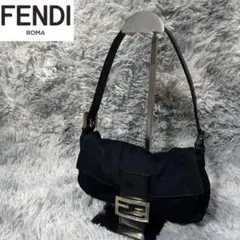 [大人気]　フェンディ　FENDI　ハンドバッグ　無地　マンマバケット　ブラック