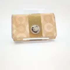 COACH コーチ 6連キーケース シグネチャー ゴールド系 レディース