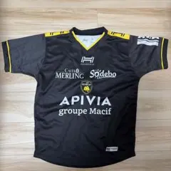 ラグビー ジャージ 黒 Vネック