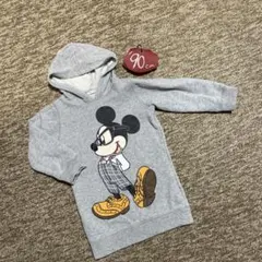 Avan Lily 90㎝ミッキーマウス トレーナー ワンピース　綿100%