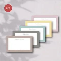 おしゃれ×シンプル｜名刺・ショップカード・台紙【業者印刷／セミオーダー】A127