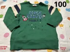 ダブルビー　トレーナー　スペース　ビーくん　ミキハウス　長袖　バックプリント