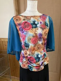 社交ダンス用トップス　レイリーナ　花柄