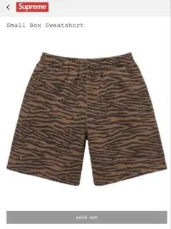 パンツ Supreme Small Box Sweatshort Tiger M Supreme Small Box Sweatshort 