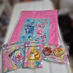 Happyくじ　スティッチ　4点セット　まとめ売り