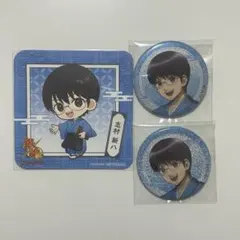 銀魂 ぱすてるぽっぷ ホログラム缶バッジ 坂田銀時 志村新八 - メルカリ