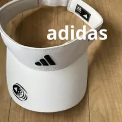 adidas アディダス バイザー ゴルフ サンバイザー ホワイト 新品タグ付き