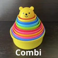コンビ　積み重ねコップ　スタッキングカップ　コップがさね　タワーカップ　くまさん