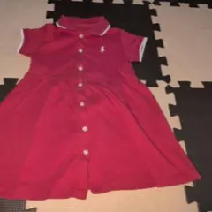 【ポロ・ラルフ・ローレン】 赤 ワンピース