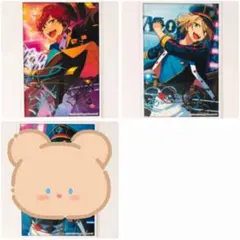 新品★あんスタ【天城一彩＆白鳥藍良】サインステッカー★スターラメver.