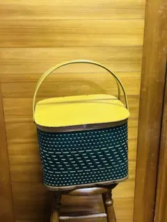 美品　ビンテージ　Hawkeyeのピクニックバスケット小型タイプ