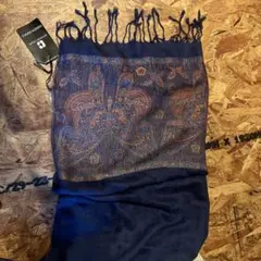 Armando Caruso ファッション　ショール ネイビー