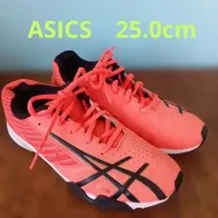 ASICS 　シューズ　オレンジ　25.0cm