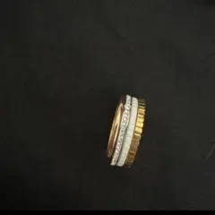 キャトルリング　4連ホワイトリング　US8号　16号