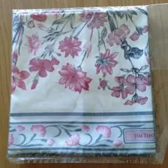 タイシルク　JIM THOMPSON 花柄シルクスカーフ　未使用未開封