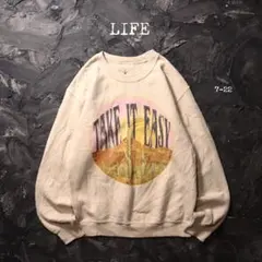 LIFE CLOTHING CO トレーナー　TAKE IT EASY 砂漠
