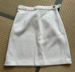 プロポーション 白　台形　タイトスカート　ミニ　膝丈　ホワイト　アプワイザー